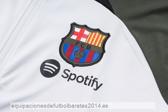 Nuevo Ropa Deportiva Con Cremallera Larga Barcelona 23/24 Blanco Verde Baratas